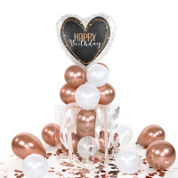 Vorschau: Balloha Geschenkbox DIY Happy Birthday Elegant Hearts XL