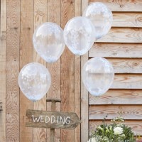 5 Landliebe Hochzeit Luftballons 30cm