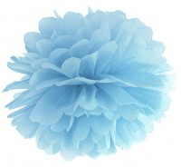 Pompon Romy azurblau 35cm