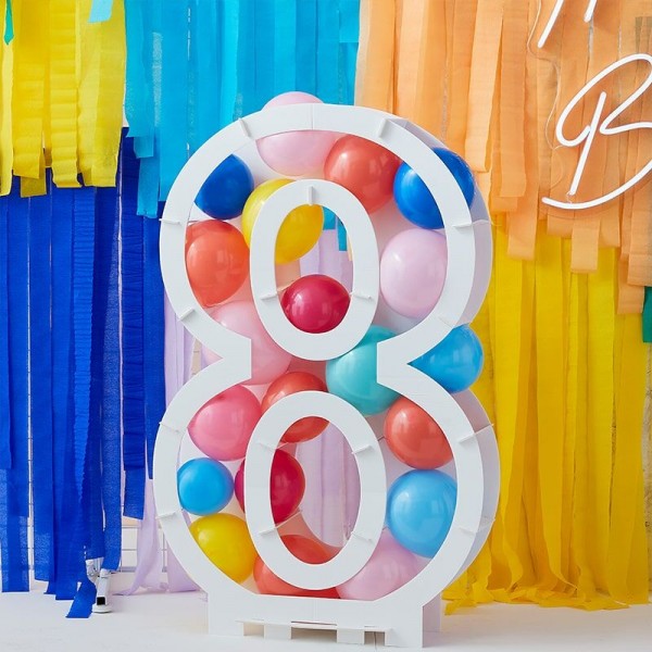 Befüllbarer Zahl 8 Ballonstand 4