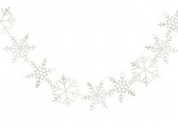 Winterdorf Schneeflocken Girlande 1,5m