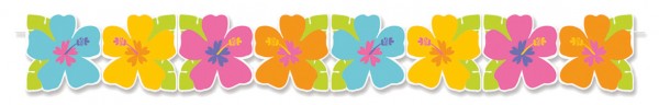 Luau Party Hibiskus Girlande 2,4m