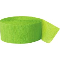 Krepppapier Luftschlange Fiesta Kiwi Grün 24,6m