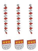 3 Köln Wappen Hängespiralen