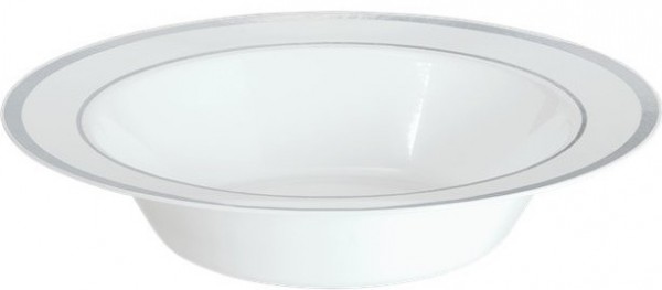 10 Premium Plastikschüsseln weiß 340ml