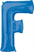 Folienballon Buchstabe F blau XL 81cm
