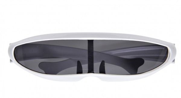 Weiße Roboter Brille
