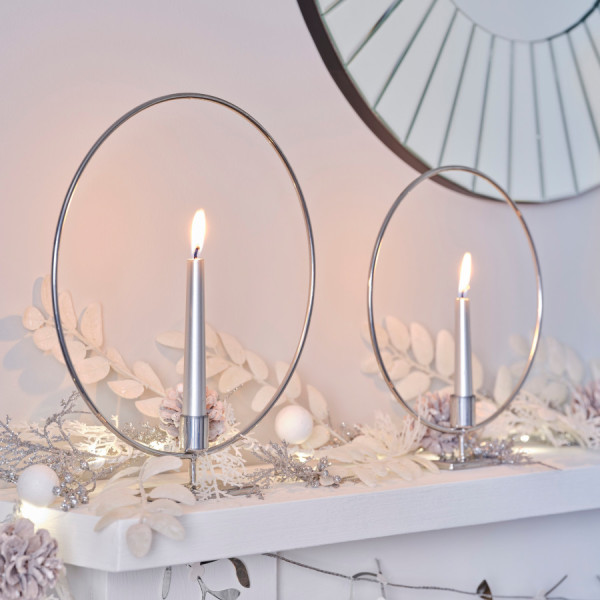2 Kerzenständer Silber