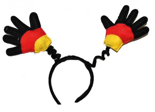 Haarreifen mit Deutschlandhänden