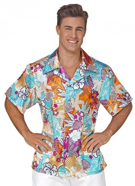 Türkises Hawaii Hemd für Herren
