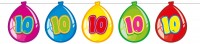 Funny 10th Birthday Girlande 10m