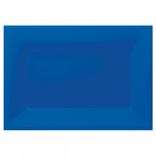 3 Servierteller Amalia royalblau 33 x 23cm