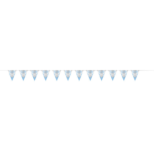 Festive Blue Kommunion Wimpelkette