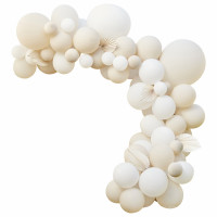 Vorschau: Ballongirlande White and Cream 80-teilig