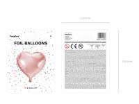 Herzilein Folienballon roségold 45cm