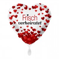 Frisch verheiratet Herz Folienballon 43cm