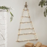Natural Christmas Tannenbaum Holz Wanddeko