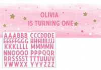 Twinkle Baby Girl Banner 1,52m x 50cm