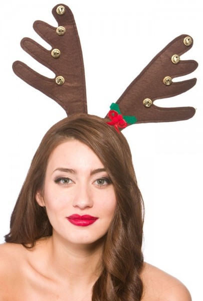 Brauner Rentier Weihnachts Haarreif