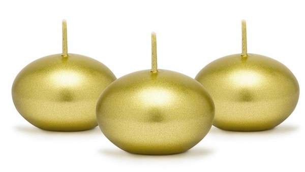 50 Schwimmkerzen Vienna gold