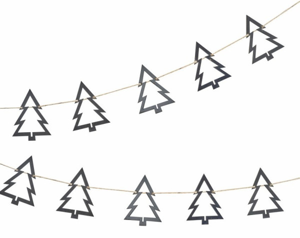 Hölzerne Tannenbaum Girlande 2m