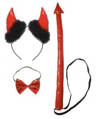 Devil Dress-Up-Set Rot