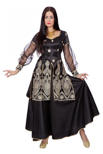 Aaliyah Bollywood Kleid In Schwarz