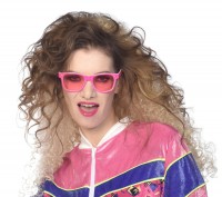 Pinke 80er Jahre Brille Candy