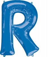 Folienballon Buchstabe R blau XL 81cm