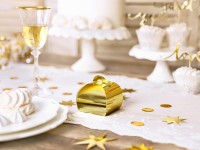 Vorschau: 10 Goldene metallic Geschenkboxen