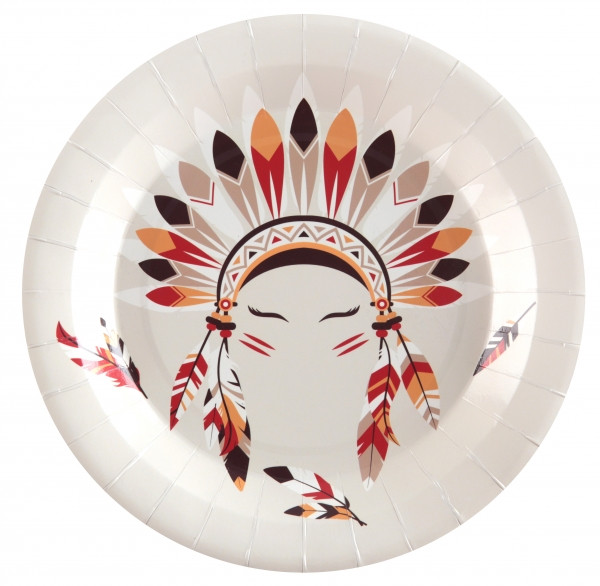 10 Wild West Pappteller 22,5cm