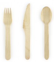 Woodland Holz Besteckset 18-teilig