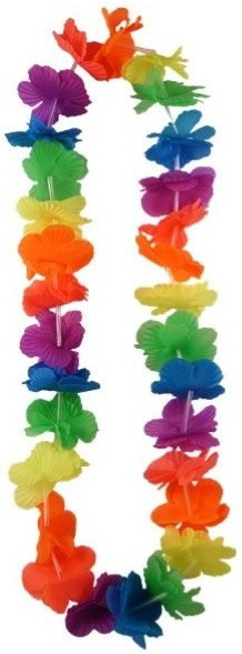 Bunte Hawaiikette Hoaloha 50cm