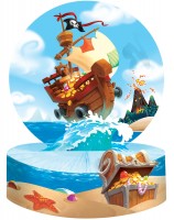 Piraten Crew Aufsteller 23 x 30,5cm