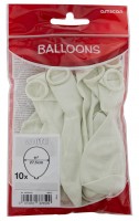 10 Weiße Luftballons Partydancer 27,5cm
