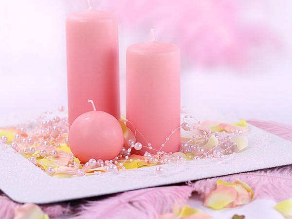 5 Perlengirlanden Sissi babyrosa 1,3m 3