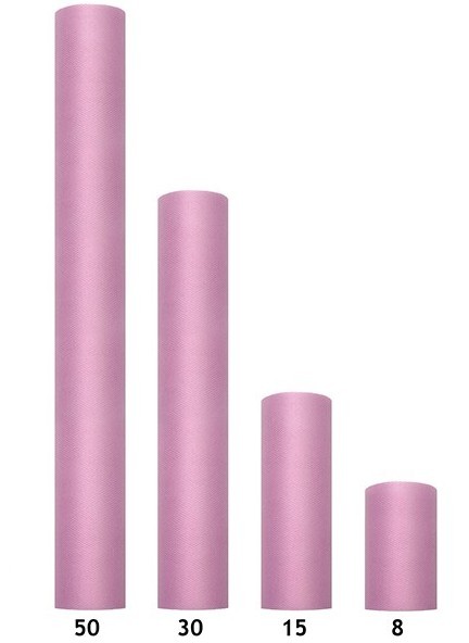 Tüll Tischläufer Altrosa 15cm x 9m 3