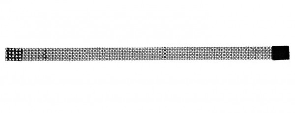 Strass-Halsband Silber-Schwarz