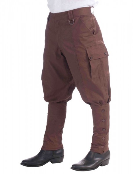 Braune Steampunk Herrenhose Bruno