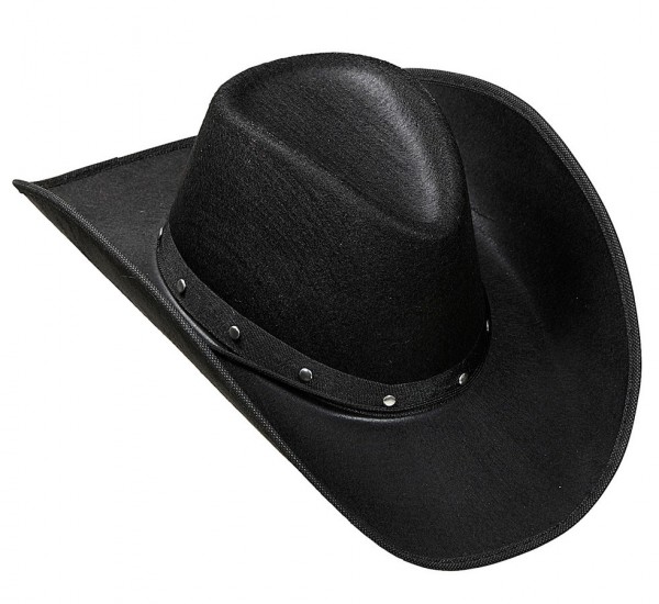 Nieten Cowboyhut Schwarz