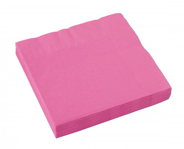 20 Servietten Mila rosa 33cm