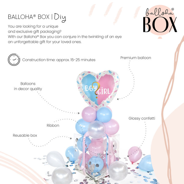 Balloha Geschenkbox DIY Gender Party XL 3