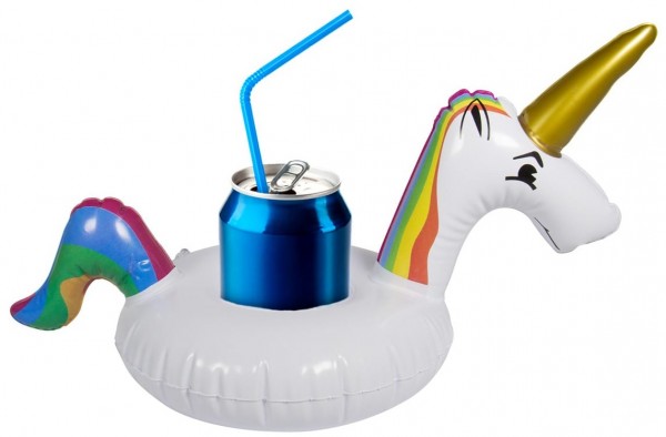 Aufblasbarer Einhorn Getränkehalter