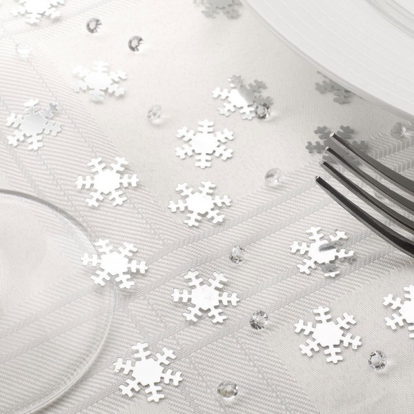 Schneeflocken und Diamanten Streudeko 28g
