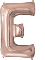 Buchstaben Folienballon E roségold 81cm