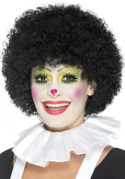 Weiße Pipino Clown Halskrause