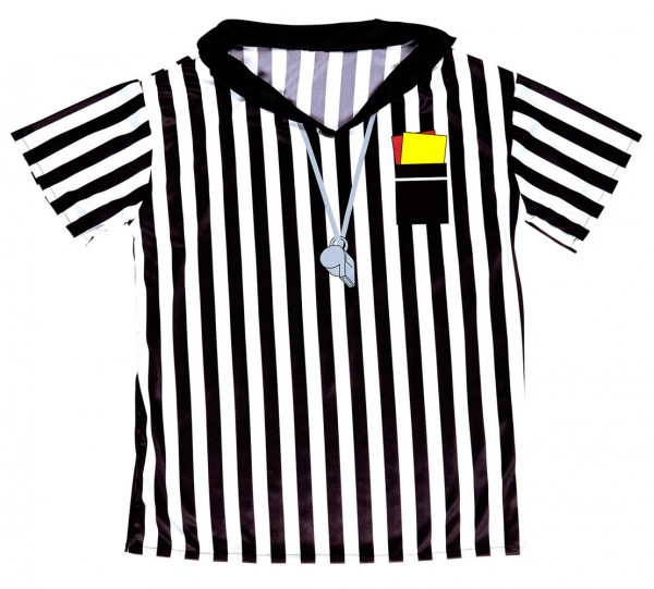 Gestreiftes Schiedsrichter Herrenshirt 4
