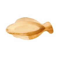 25 Palmblatt Teller Rossini Fischform 24 x 11cm