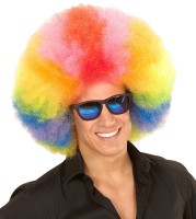 Regenbogen Afro Perücke