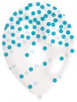 Vorschau: 6 Luftballons Bunter Konfettiregen 27.5 cm